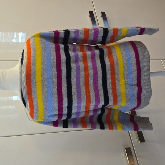 Charter Club Luxury Cashmere Striped Crewneck Sweater Size Large - Picture 3 of 8